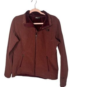 The North Face Tech Softshell Full Zip Jacket Women’s Size M Maroon